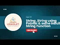 String String using Pointer some inbuilt String Function LEC - 16 GATE UGC NET 2026 CSE