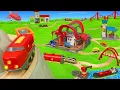 Wooden Train City for Kids