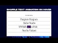Text Hover Effect Shuffle Letters Animation w Image Reveal HTML CSS JavaScript