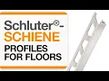 How to install a tile transition on floors Schluter -SCHIENE profile