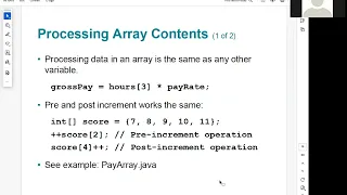 Java Programming Array Part1