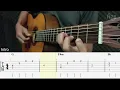 Eclipse - Sudden Shower Fingerstyle Guitar Cover ( Tab + Chords + Lyrics )