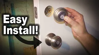 How to Install Door Knob and Deadbolt Lock Set Kwikset with Smart Key