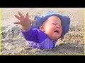 Download Lagu Funny Baby's Reaction On The Beach || 5-Minute Fails