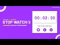 How To Make Stopwatch Using JavaScript JavaScript Project For Beginners JS Tutorial