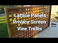 How to Make Lattice Panels - Privacy Screens