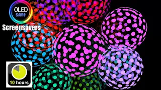 Gradient Color Balls Screensaver - 10 Hours - 4K - OLED Safe