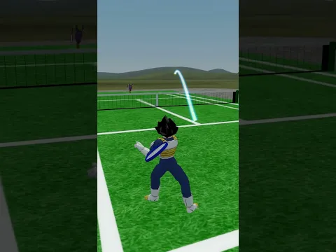 ピッコロとテニスをする王子 (Vegeta playing tennis with Piccolo)