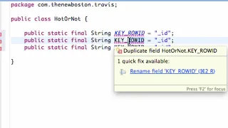 Android Application Development Tutorial 112 Setting up SQLite Database Variables YouTube