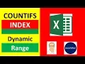 INDEX Function To Lookup Column inside COUNTIFS Function - Excel Magic Trick 1574
