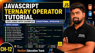 Ch-12 JavaScript Ternary Operator Tutorial