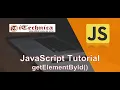 18 JavaScript Tutorial getElementById Method with example