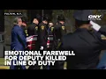 An emotional farewell for Oswego County Sheriff s deputy killed during traffic accident