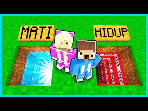 Video Thumbnail: MIPAN & ZUZUZU HARUS PILIH LUBANG HIDUP ATAU MATI DI MINECRAFT! JANGAN SALAH PILIH!