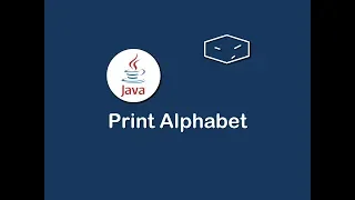 print alphabet in java