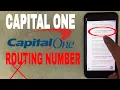 Capital One Bank ABA Routing Number - Where Is It
