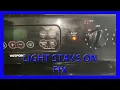 Stove Burner light stays on FIX