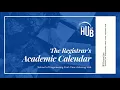 Academic Calendar The Hidden Curriculum Class of 2025