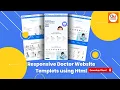 Doctor Website Templates Using HTML CSS Websites Templets Dcode Materials