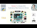 Module 2 - Cracking data with Python Exploratory Data Analysis EDA