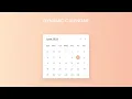 Dynamic Calendar JavaScript Tutorial