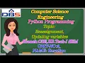 DBS - Reassignment Updating variables UNIT-3 ITERATION CSE II YEAR-1st SEM PYTHON PROGRAMMING