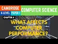 What Affects Computer Performance - A Level Computer Science 9618 Paper 1