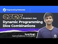 Dice Combination CSES - Dynamic Programming Set Problem