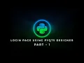 How to create login page in Qt designer - 1