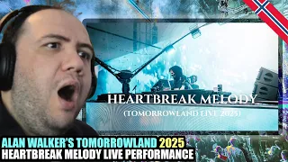  alan walker s tomorrowland 2025 heartbreak melody live performance teacher paul reacts norge