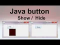 Java button click event jpanel Show Hide in Java java for beginners
