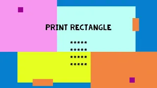 Print rectangle using pattern fun to code