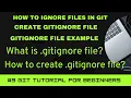 GIT Tutorial for Beginners How to Ignore File in Git Create Gitignore File Gitignore Example