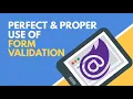 Form Validation Procedure in Blazor BCL