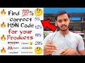Find Correct HSN code and GST rate Percentage for your products