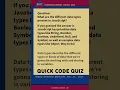 JavaScript Uncovered What Are Data Types in Quick Code Quiz
