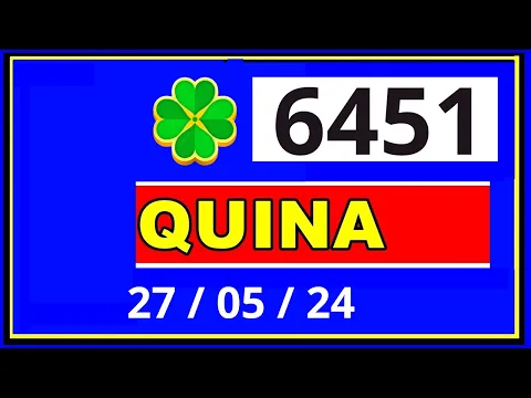 Download MP3 Quina 6451 - Resultado da Quina Concurso 6451