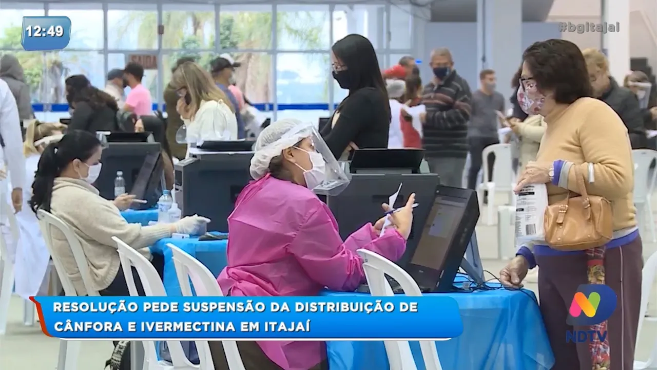 Resolução pede suspensão da distribuição de Cânfora e Ivermectina em Itajaí