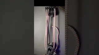 AMAZING self threading block and tackle system for a sailboat