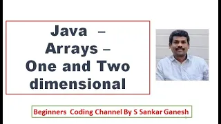 Java Arrays One and Two dimensional Array Syntax Programs Matrix Addition CS8392-OOP 8