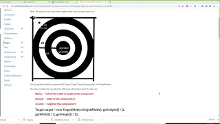 Java Programming Draw a shooting target in alternative part 1 of 2