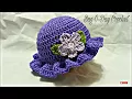 Crochet Easy Ladies Spring Hat Bag O Day Crochet TUTORIAL Subtitles Available in 21 languages