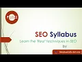 Part-2 - SEO Syllabus by Solution Cells