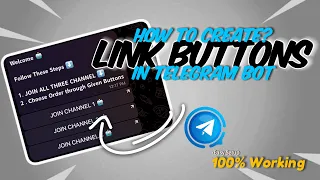 How to create Join Channel link button in Telegram Bot Add link button in Telegram Bot