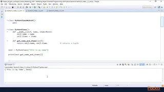 Mastering Object-Oriented Programming with Python Pass Agument into init Initilize packtpub com