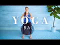 Yoga Stability Ball Workout Gentle Seated Toning Exercises for Seniors Beginners