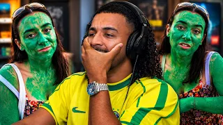 ELA SE PINTOU DE VERDE POR CAUSA DISSO...