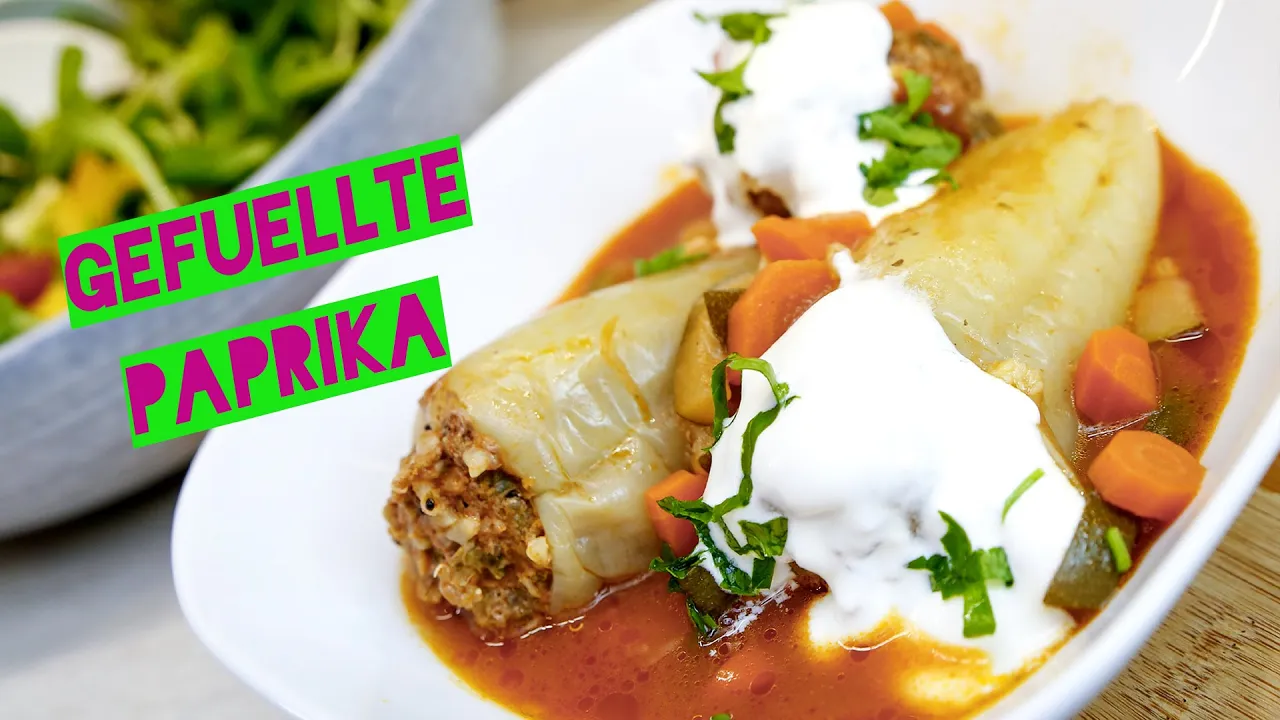 Sehr leckeren Hackfleisch mit Kartoffel und Paprika