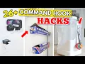 26 GENIUS COMMAND HOOK HACKS Uses for organization home decor tech more