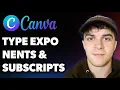 How to Type Exponents and Subscripts in Canva Full 2025 Guide